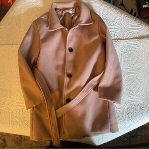 Pink-beige girls peacoat SHEIN sz 6 nwot